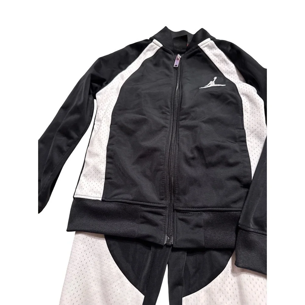 Jordan Kids Tracksuit Set Black and White Activewear Outfit